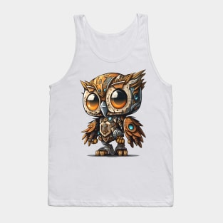 Robot Owl Tank Top